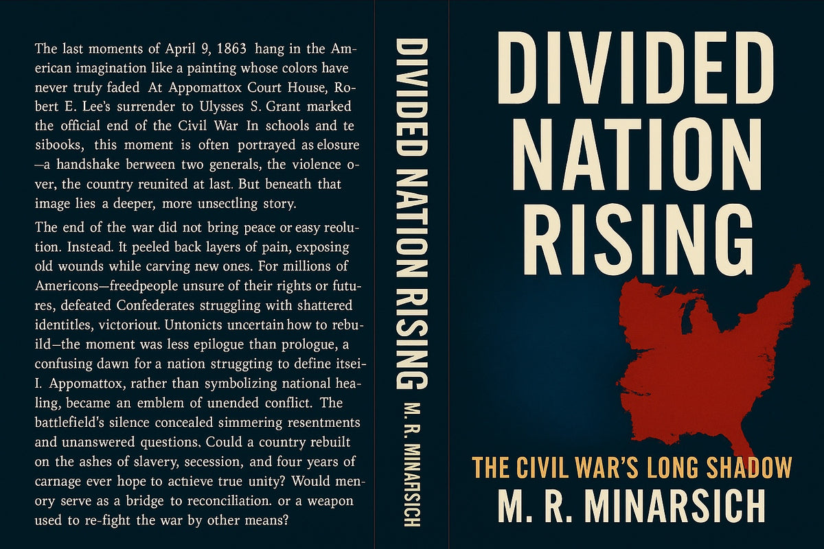 Book cover for Divided Nation Rising: The Civil War's Long Shadow by M.R. Minarsich