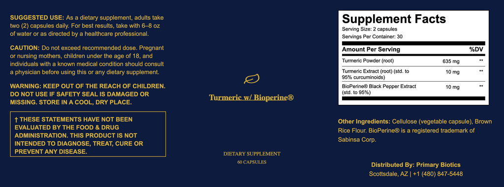 Turmeric w/ Bioperine®