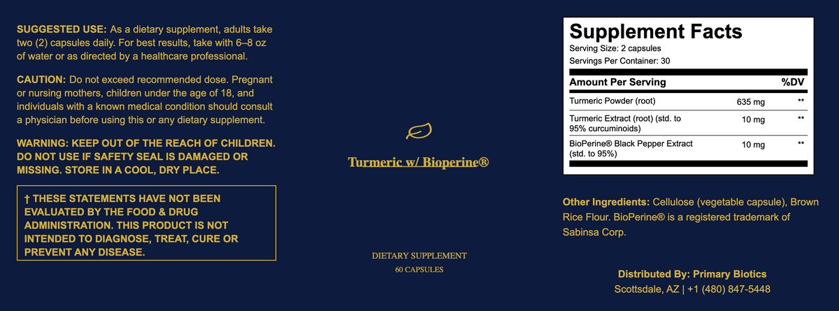Turmeric w/ Bioperine®
