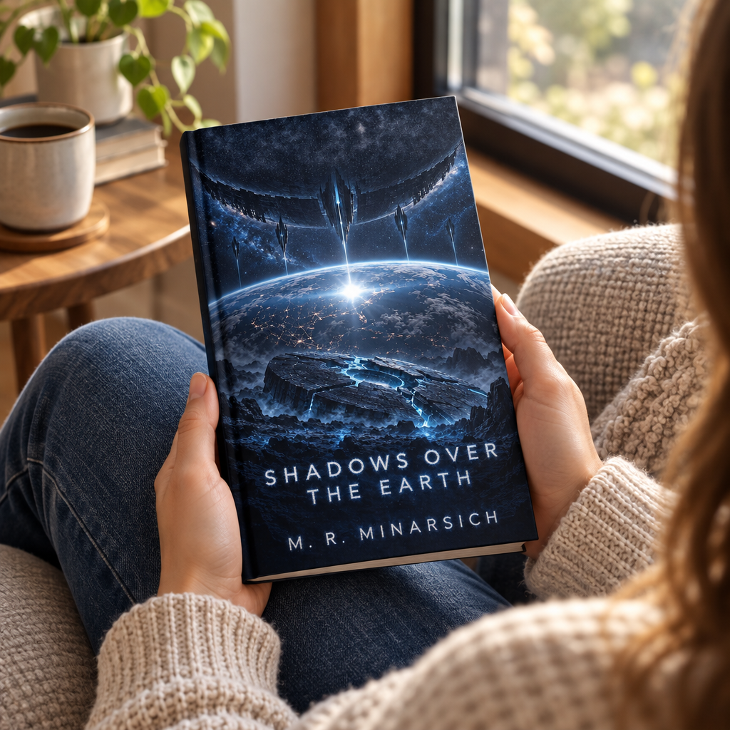 Someone reading Shadows Over The Earth